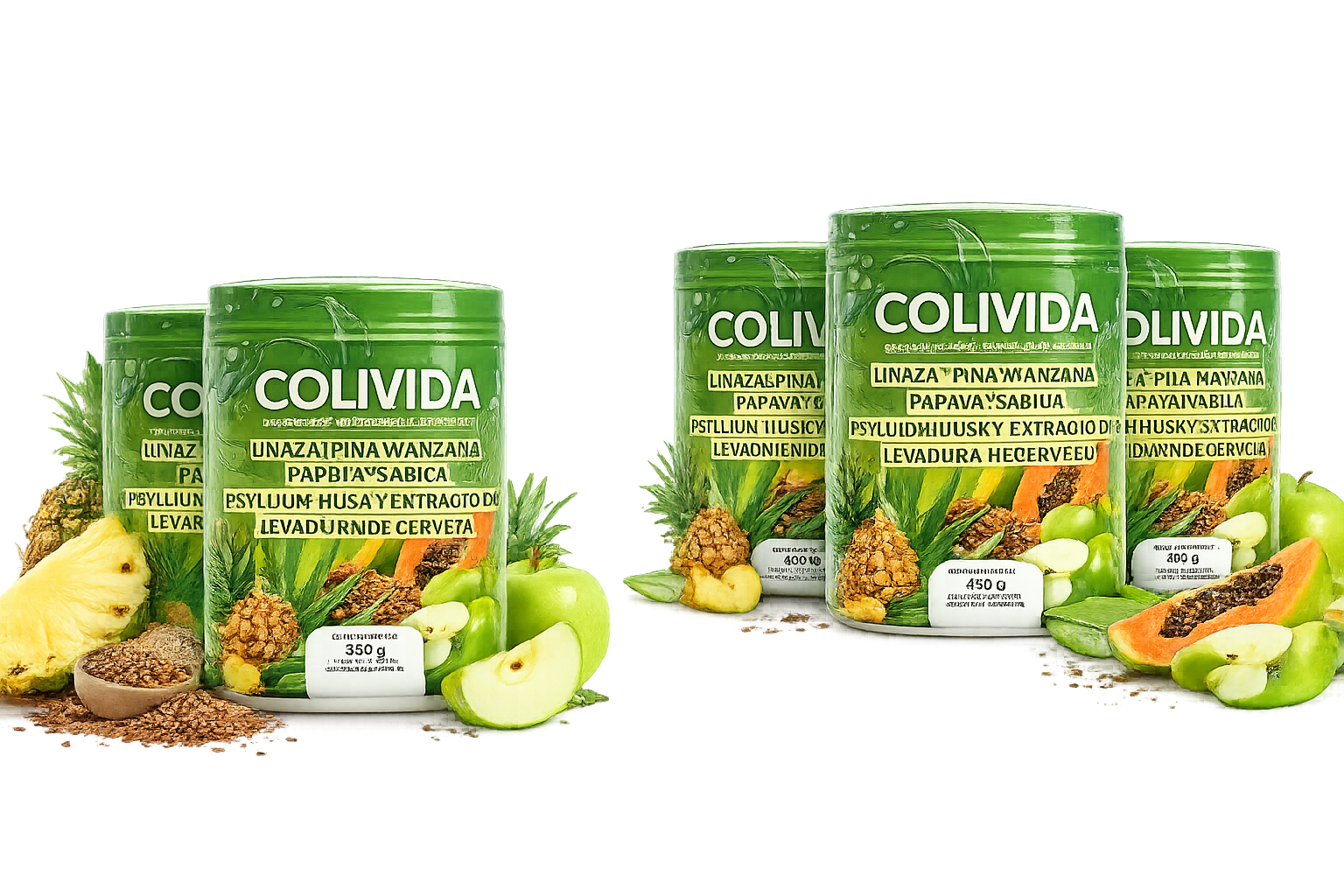 Combo de tres tarros de Colivida